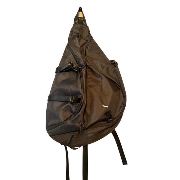 HGUL+Bag Adjustable Strap Pockets Black Crossbody Sling Bag Travel Outdoor - Picture 1 of 9